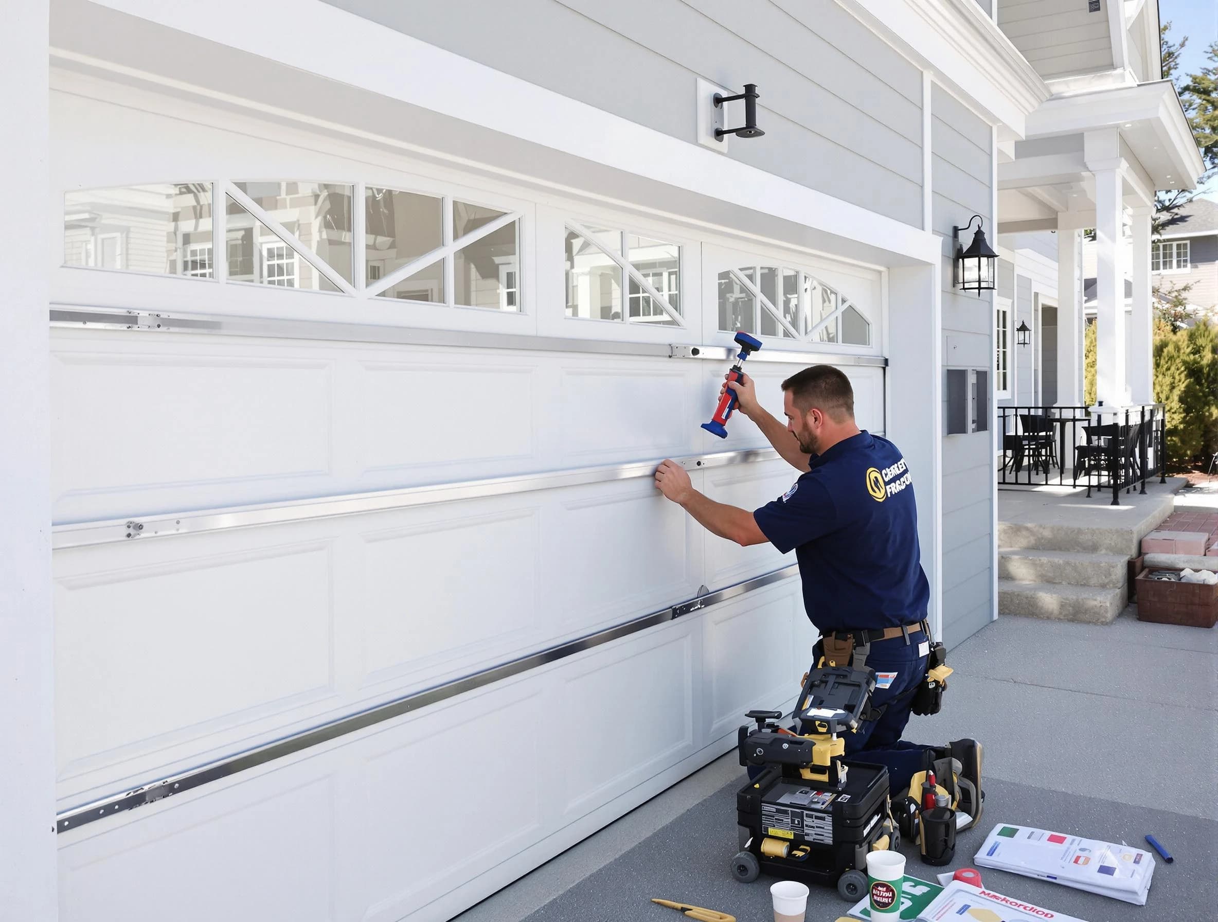 Professional garage door installation by Westford Garage Door Repair in Westford