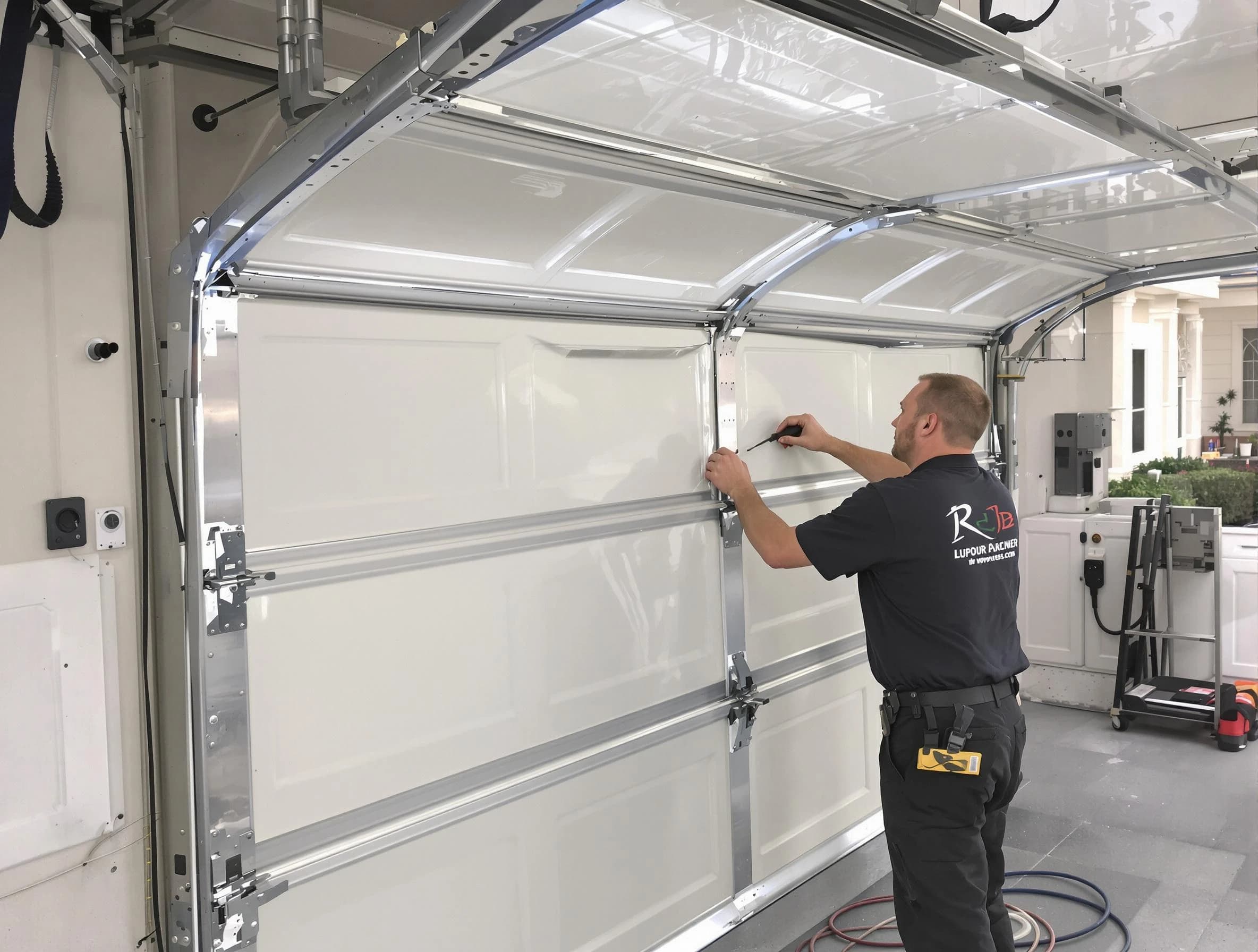 Westford Garage Door Repair professional performing panel repair in Westford