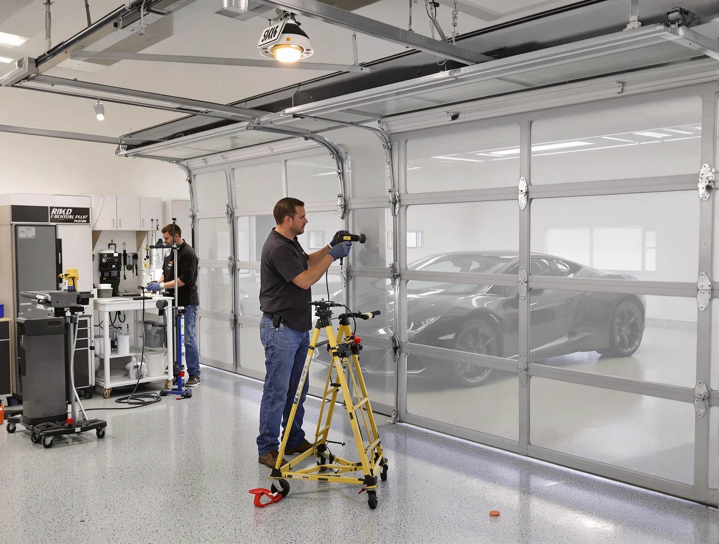 Garage Door Dents Repair in Westford