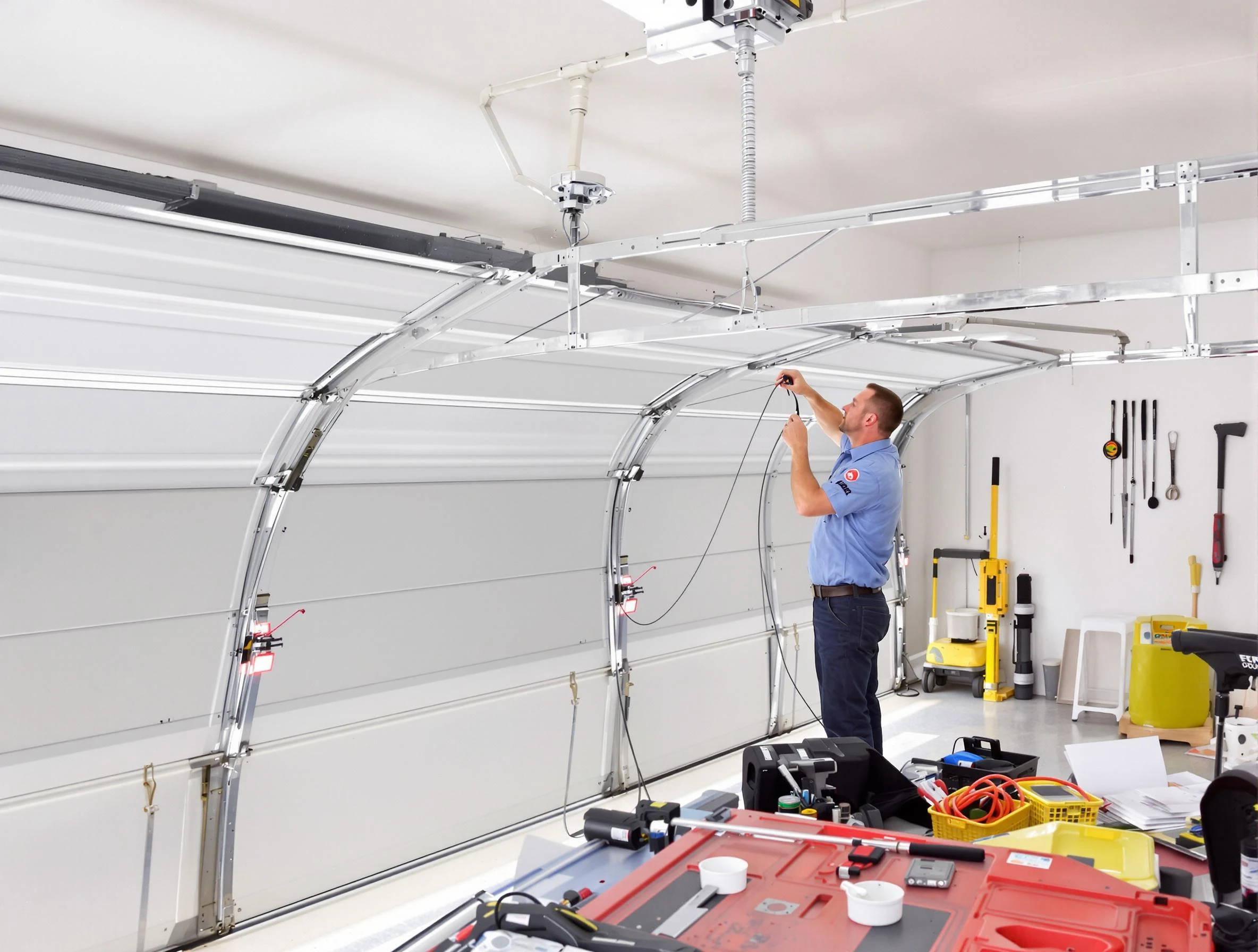 Garage door cable repair service by Westford Garage Door Repair in Westford