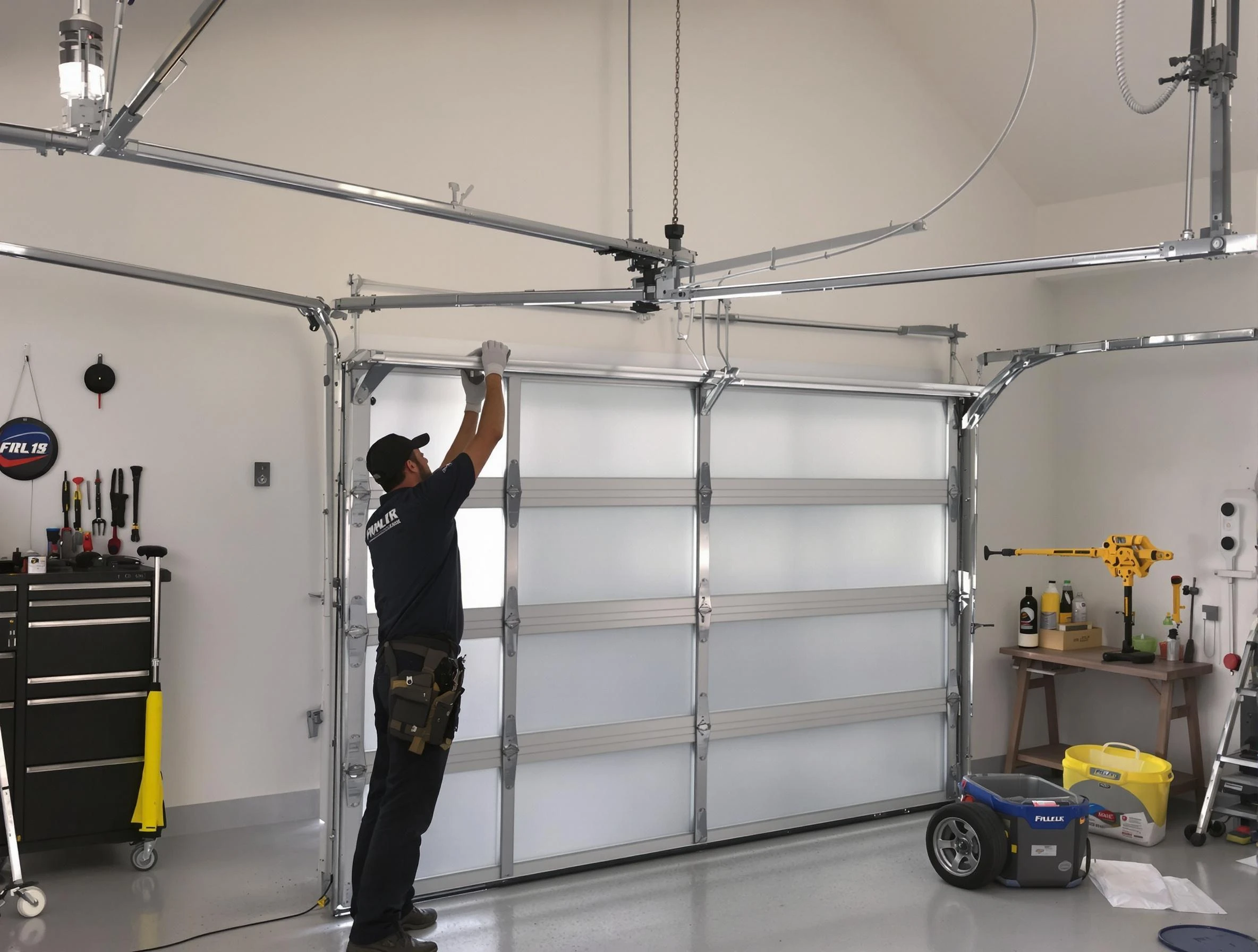Westford Garage Door Repair certified team performing precision garage door installation in Westford