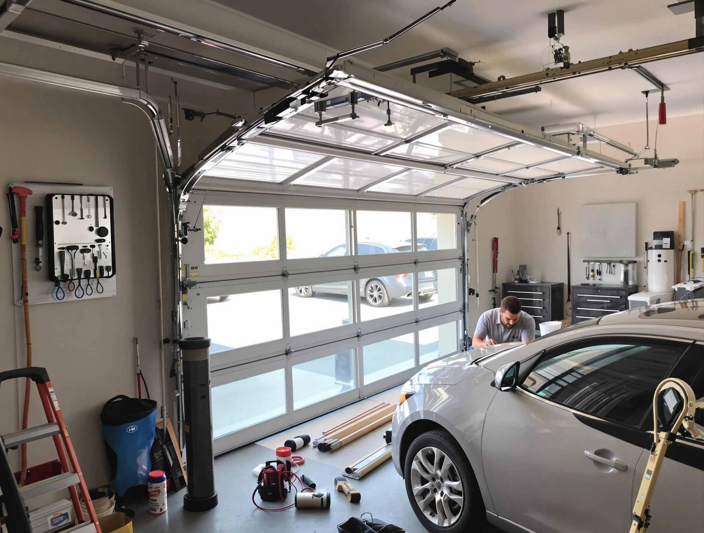 Garage door noise reduction service by Westford Garage Door Repair in Westford