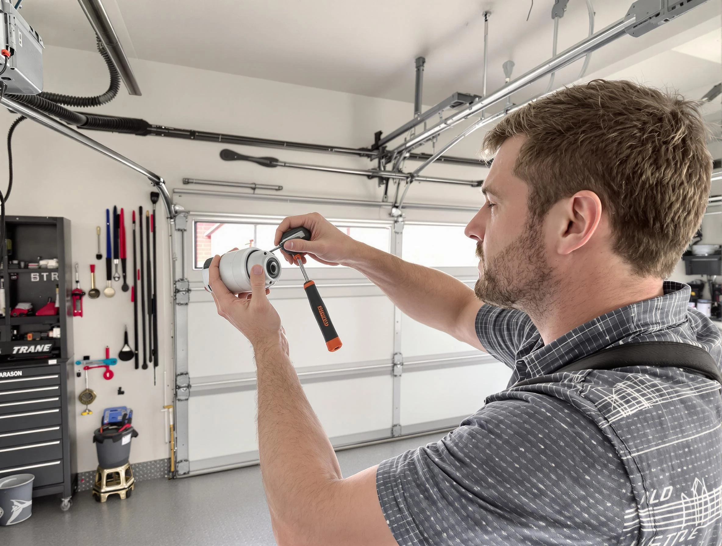 Garage door opener repair service by Westford Garage Door Repair in Westford