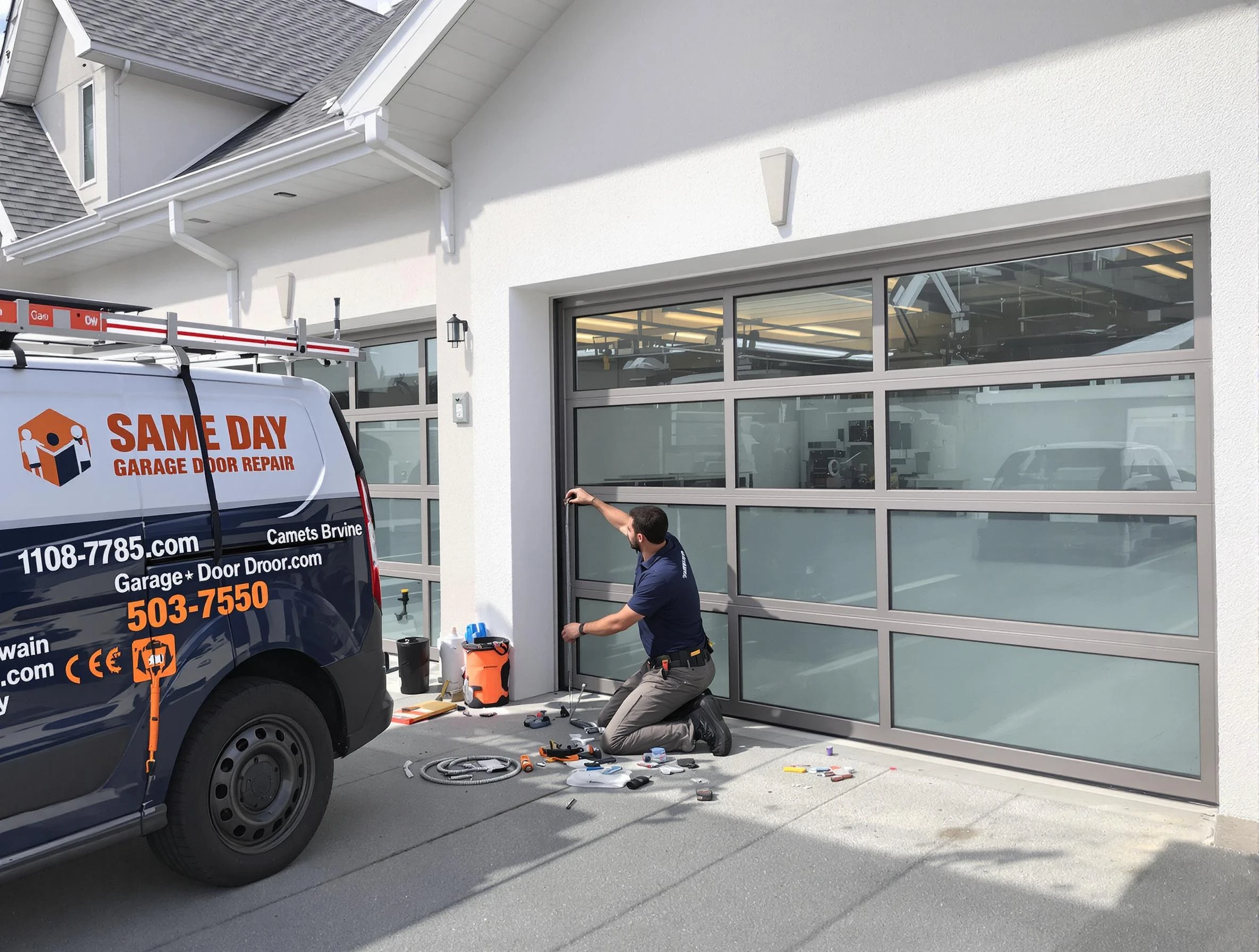 Same-day garage door repair service by Westford Garage Door Repair in Westford